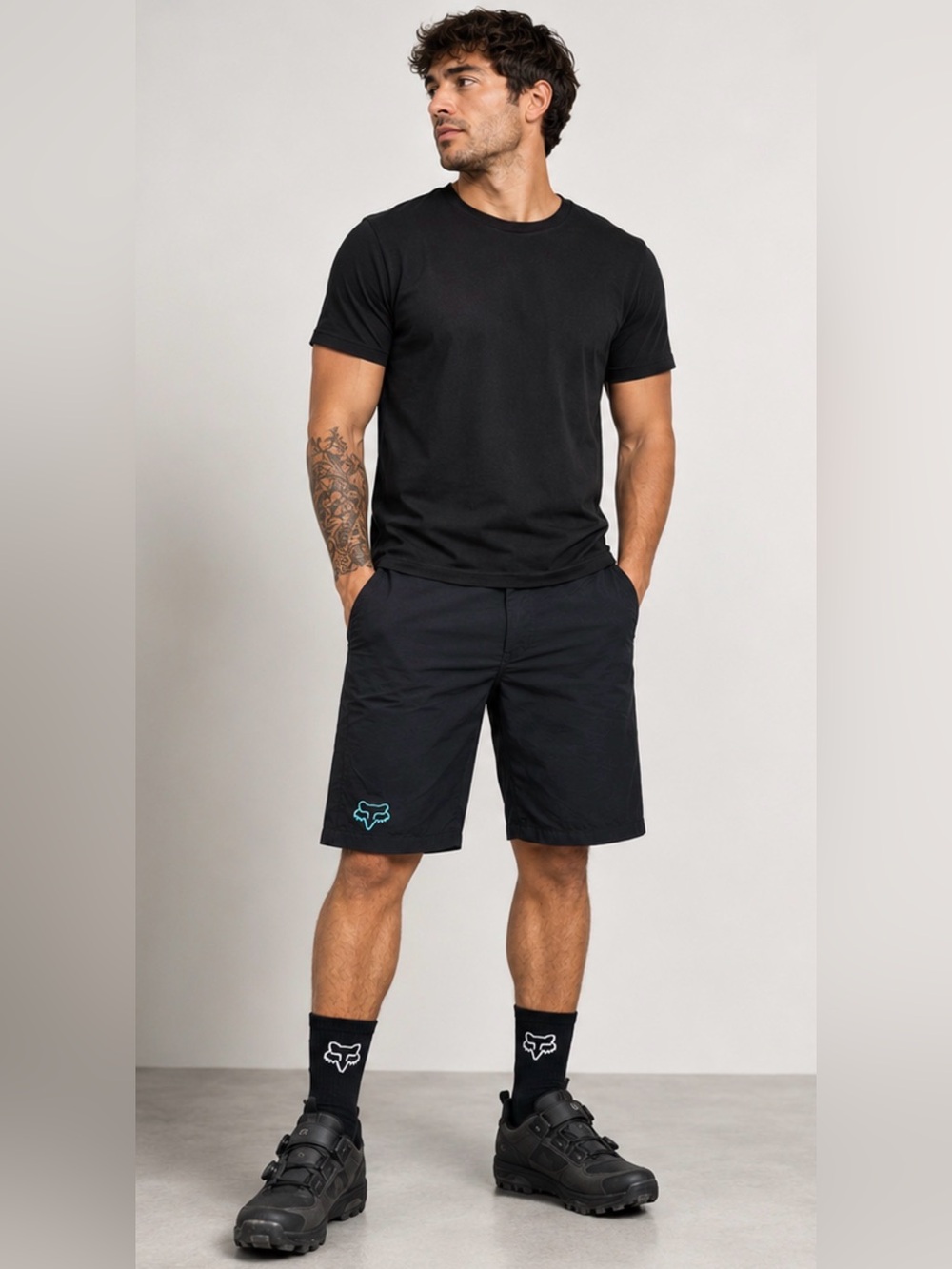 Fox Racing Men’s Black MTB Riding Shorts – Size Small